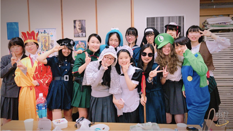 Japanisches Schulmädchen Und Ihr Freund